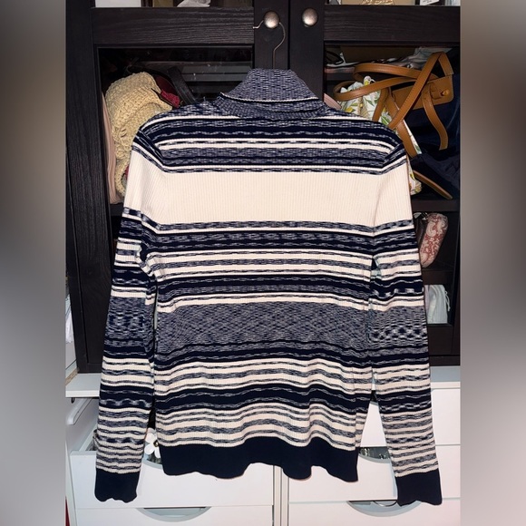 Tory Burch Sweaters New Tory Burch Julie Sweater in Blue Extra Large - Picture 6 of 7